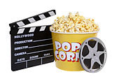 movie-items-cut-out-on-white-background-
