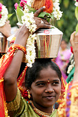 Hampi, Central Karnataka, India, Asia. Street celebration. - Stock Image - - ARPHWC