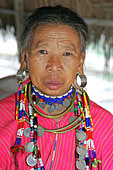 Woman from <b>Karen Hill</b> Tribe in Thailand - Stock Image - A4BKDP - A4BKDP