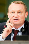 Feb 18, 2009 - Brussels, Belgium - Polish Member of European Parliament BOGDAN GOLIK - DR5DCN