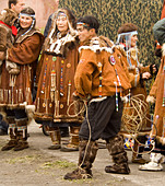 Koryak Native People Of Ossora Village From Kamchatka Peninsula Stock ...