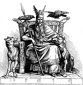 Odin (Wotan), highest god in Norse mythology, god of wisdom and war ...